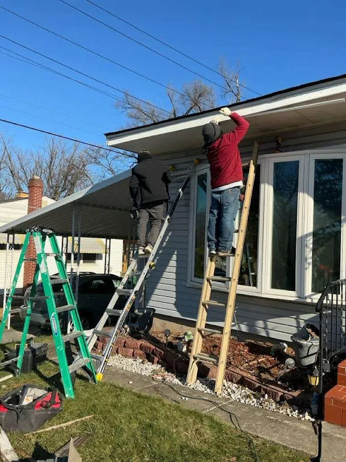 Restoration crew performing exterior repair in Portland